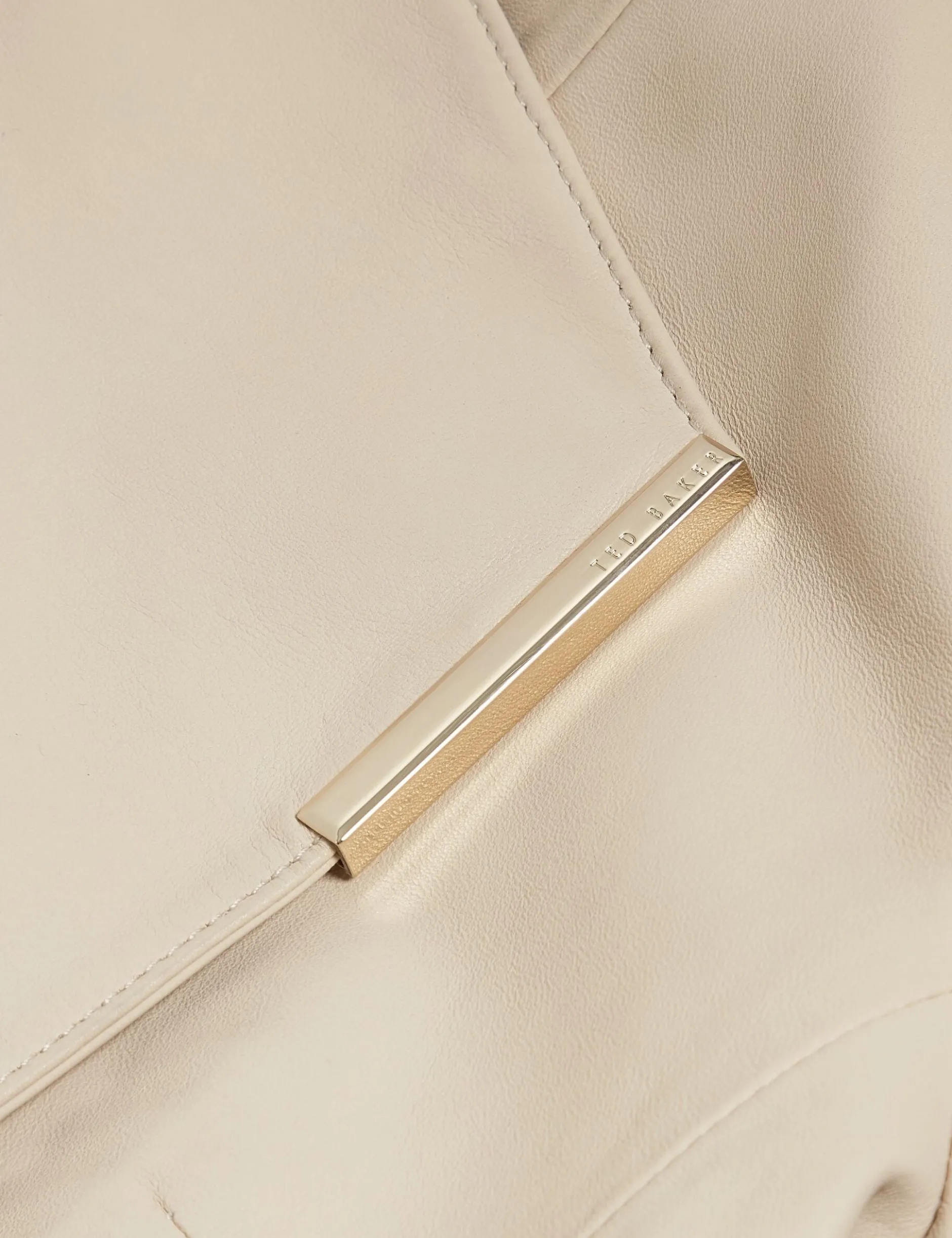 Wrap Front Cropped Leather Jacket